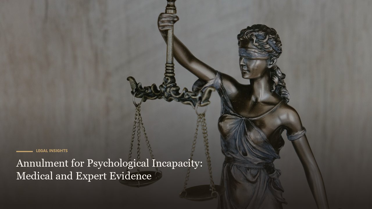 Annulment for Psychological Incapacity: Medical and Expert Evidence