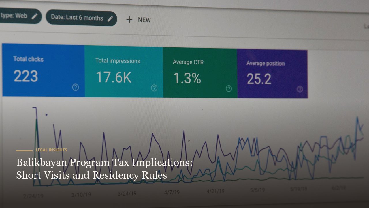 Balikbayan Program Tax Implications: Short Visits and Residency Rules