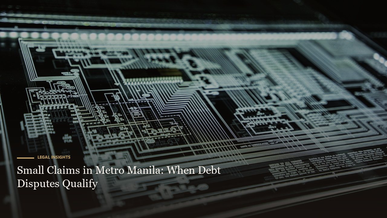 Small Claims in Metro Manila: When Debt Disputes Qualify