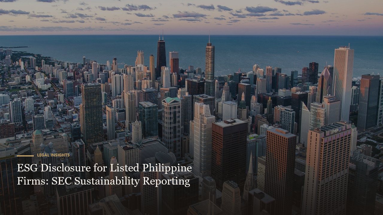 ESG Disclosure for Listed Philippine Firms: SEC Sustainability Reporting
