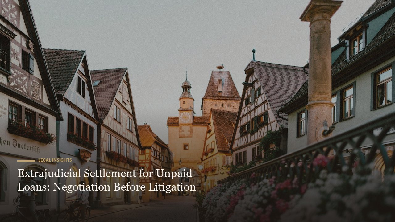 Extrajudicial Settlement for Unpaid Loans: Negotiation Before Litigation