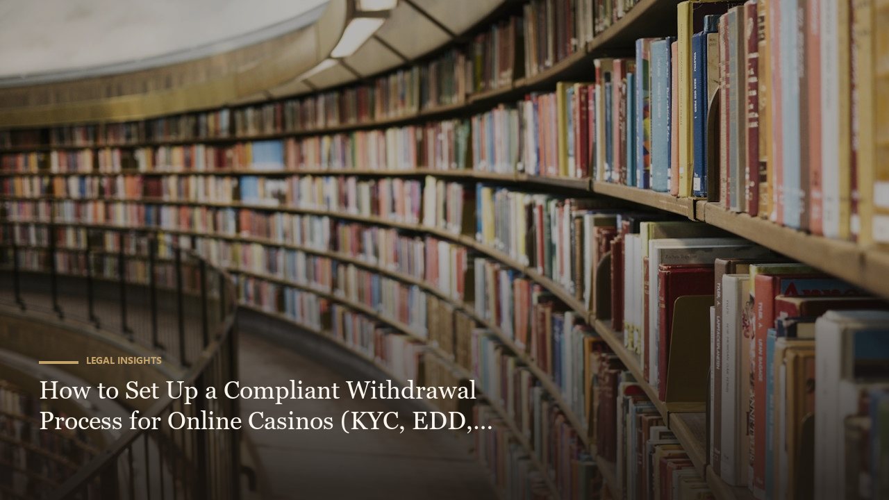 How to Set Up a Compliant Withdrawal Process for Online Casinos (KYC, EDD, and Player Communication)