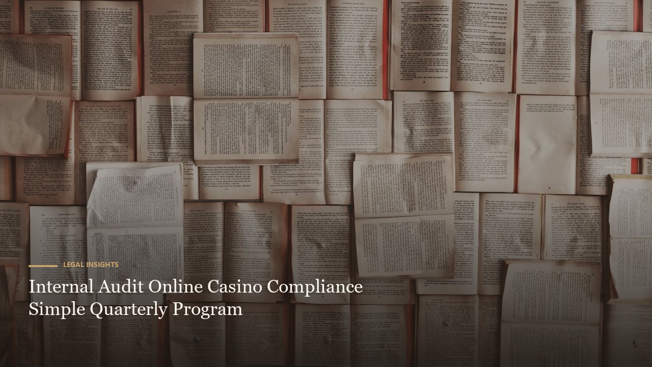 Internal Audit Online Casino Compliance Simple Quarterly Program