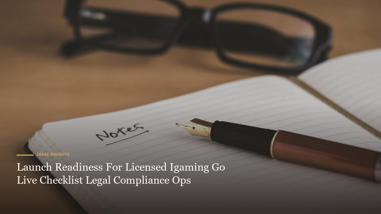 Launch Readiness For Licensed Igaming Go Live Checklist Legal Compliance Ops