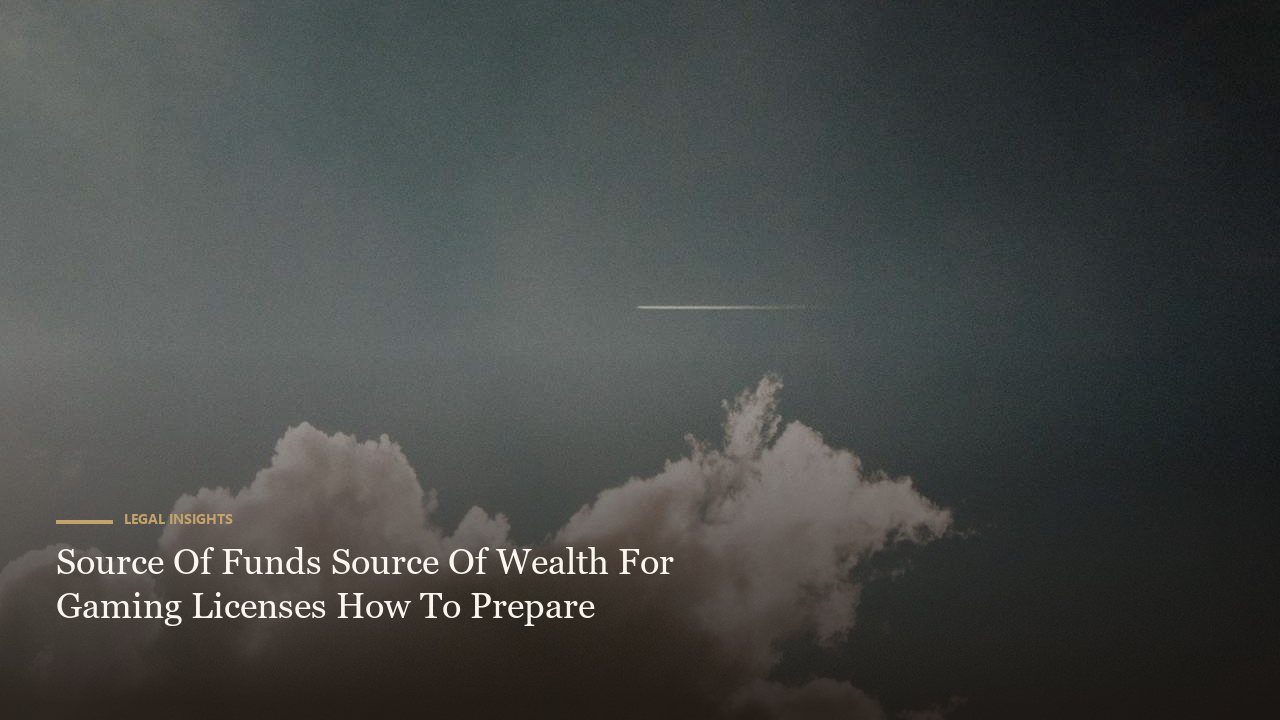 Source Of Funds Source Of Wealth For Gaming Licenses How To Prepare